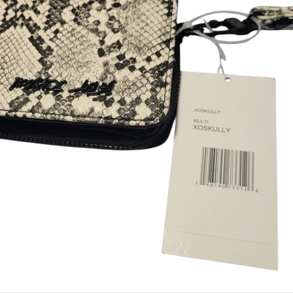 Betsey Johnson 🐍 Crescent Shoulder Bag & Matching Wallet | Python Snake Print - Picture 10 of 12